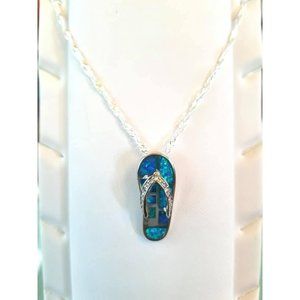 Beautiful fire opal set in .925 silver